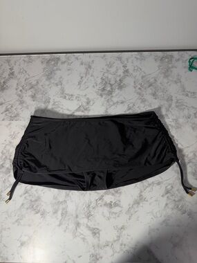 Merona Black Swim Skirt with Side Ties Size XL